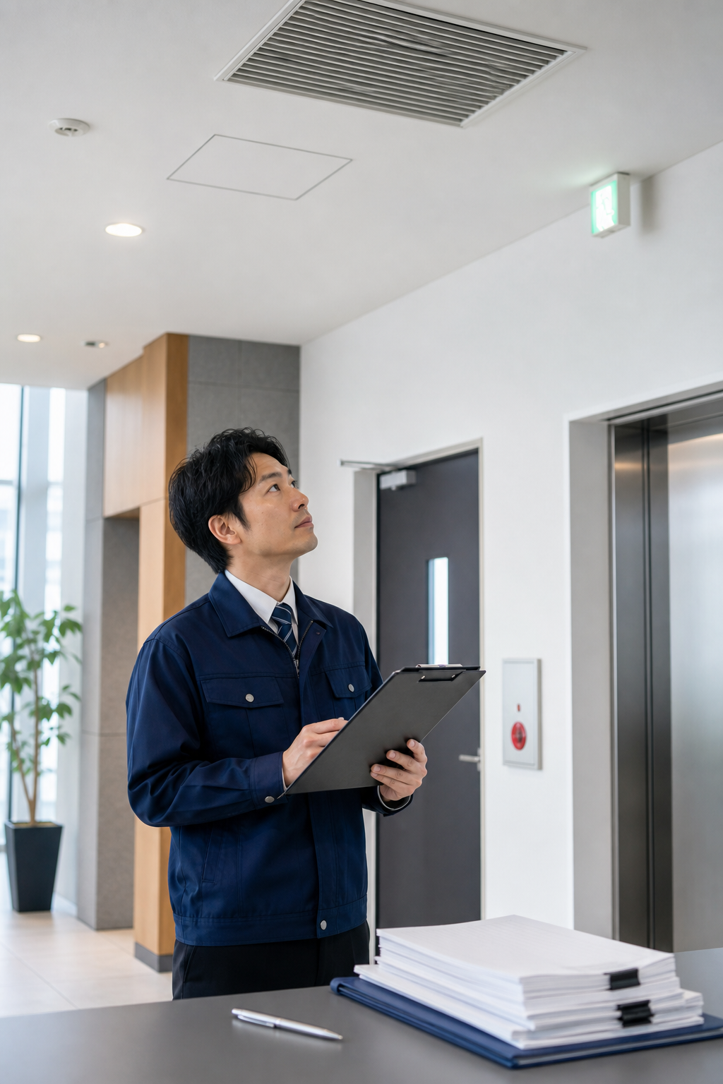 建築基準法12条の設備点検・定期報告一覧｜対象設備・資格者・報告義務者と行政書士法19条の注意点