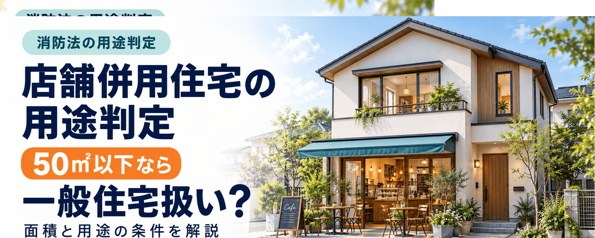 店舗併用住宅の用途判定｜50㎡以下なら一般住宅扱いになる条件とは