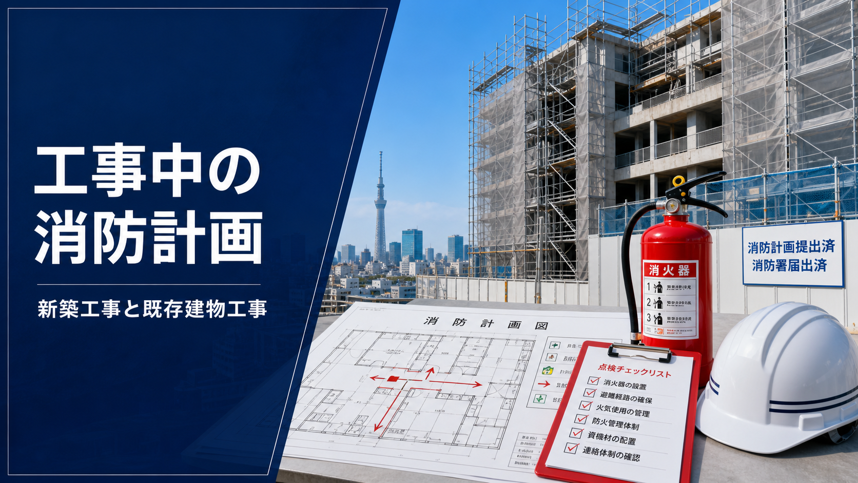 工事中の消防計画とは|対象・作成者・届出を行政書士が解説