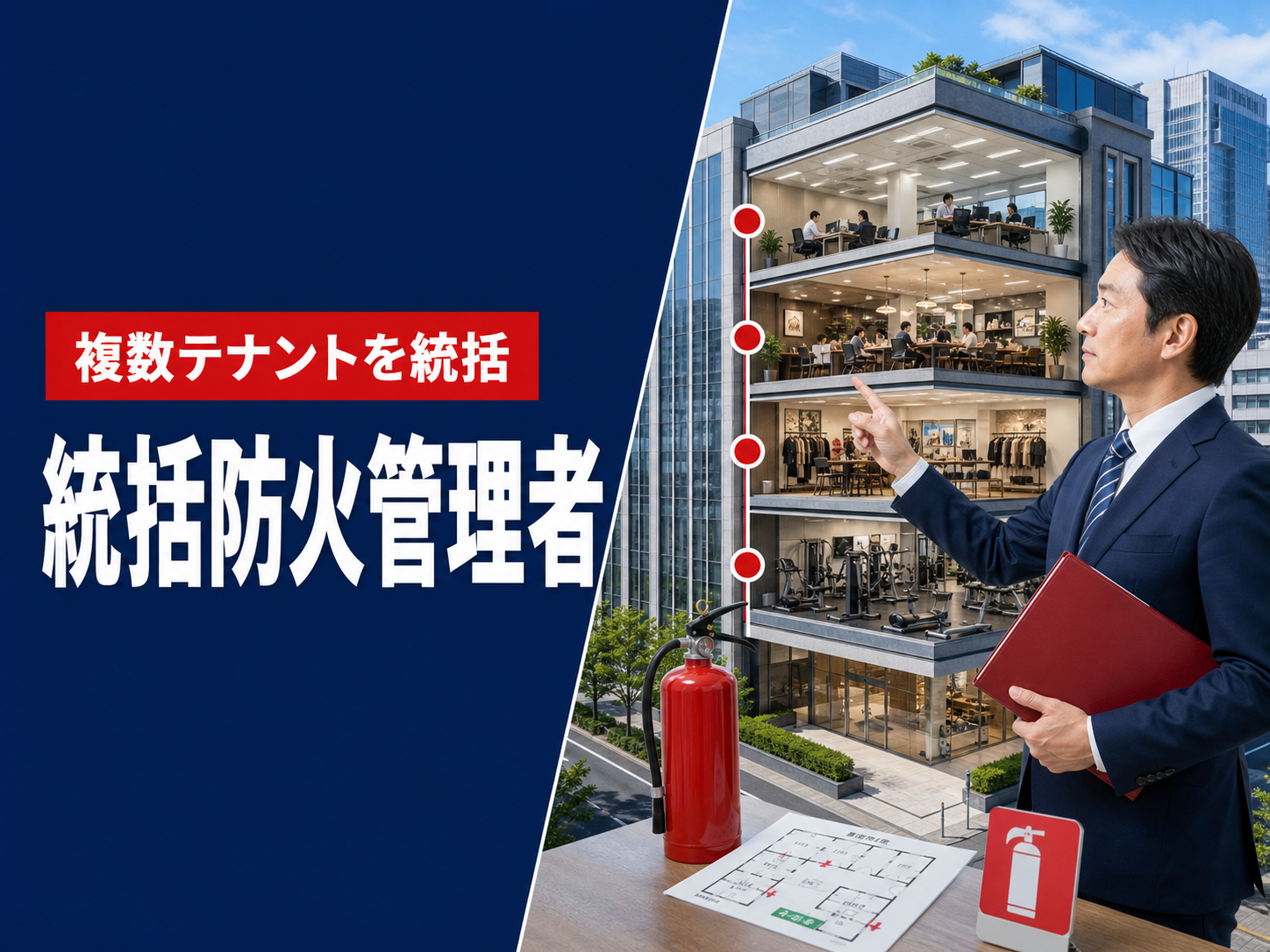 統括防火管理者とは｜選任が必要な建物・協議会・全体についての消防計画を条文で解説