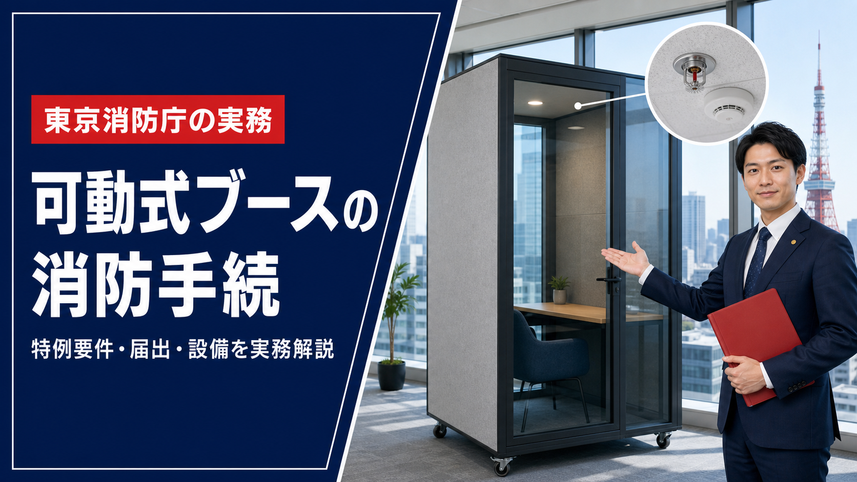 可動式ブースの消防手続き|特例の要件・工事等計画届・着工届を解説