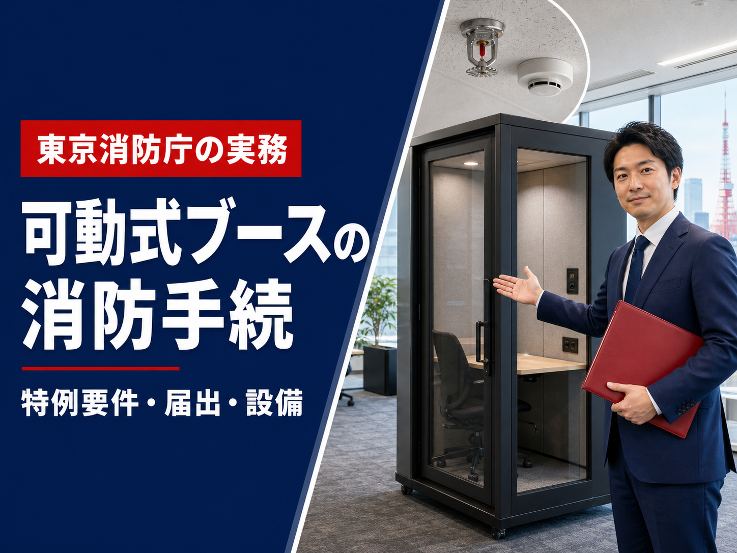 可動式ブースの消防手続き｜特例の要件・工事等計画届・着工届を解説